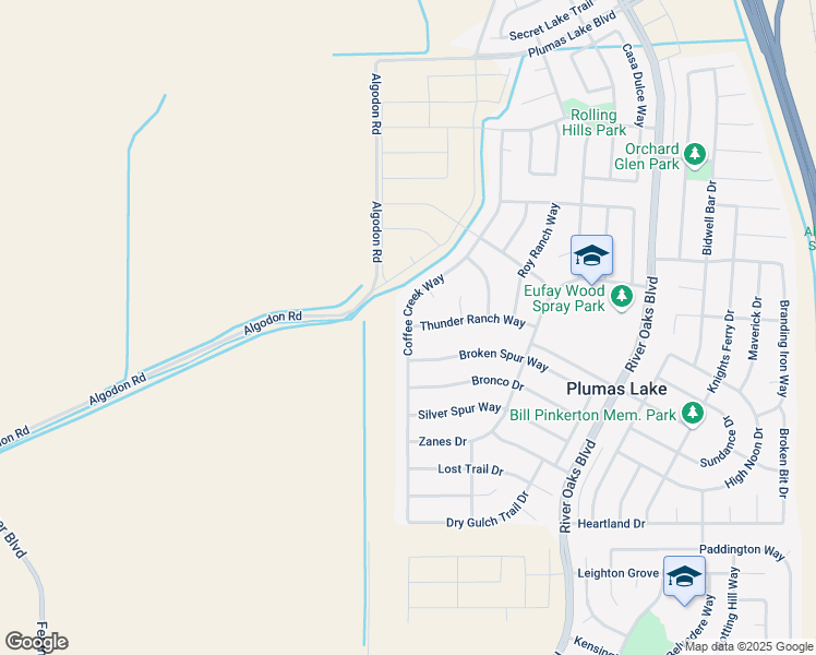 map of restaurants, bars, coffee shops, grocery stores, and more near 1982 Coffee Creek Way in Plumas Lake