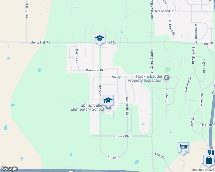 map of restaurants, bars, coffee shops, grocery stores, and more near 2725 Anderson Drive in Junction City