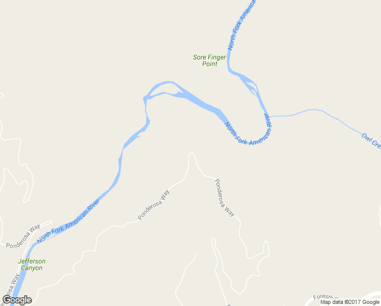 map of restaurants, bars, coffee shops, grocery stores, and more near 19532-19602 Ponderosa Way in Foresthill