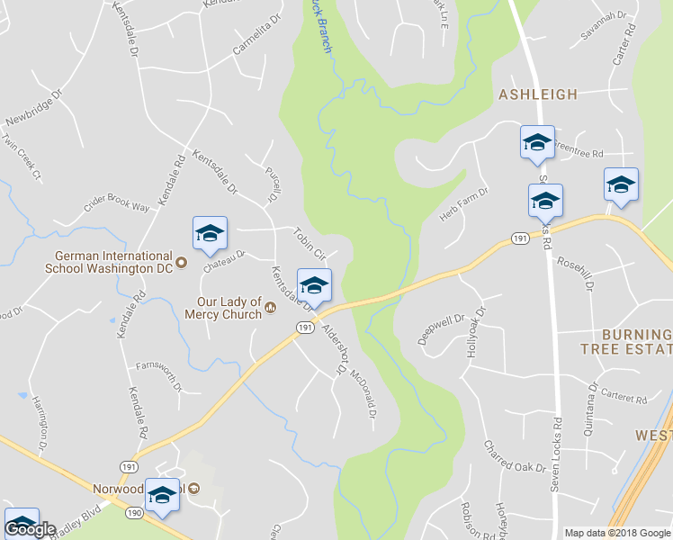 map of restaurants, bars, coffee shops, grocery stores, and more near 9421 Tobin Circle in Rockville