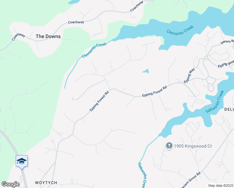 map of restaurants, bars, coffee shops, grocery stores, and more near 519 Epping Forest Road in Annapolis