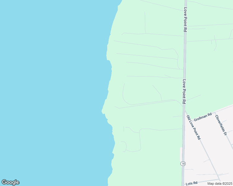 map of restaurants, bars, coffee shops, grocery stores, and more near 309 Blue Bay Road in Stevensville