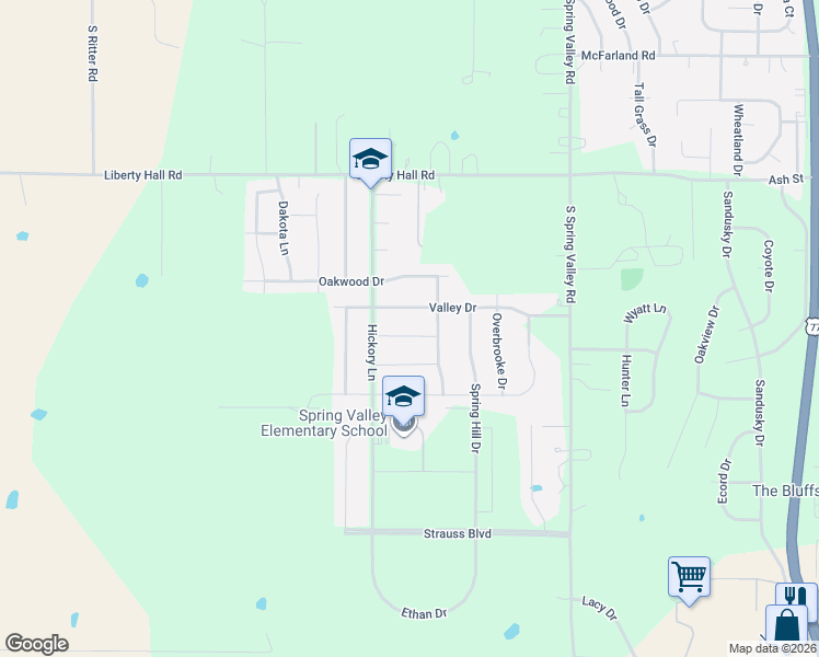 map of restaurants, bars, coffee shops, grocery stores, and more near 2725 Anderson Drive in Junction City