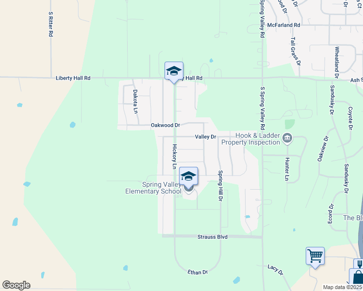 map of restaurants, bars, coffee shops, grocery stores, and more near 2736 Anderson Drive in Junction City