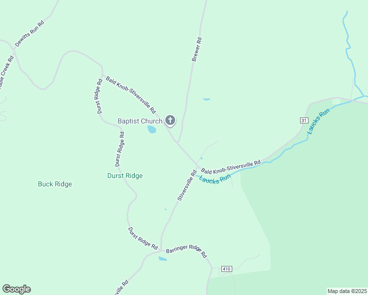 map of restaurants, bars, coffee shops, grocery stores, and more near 52875 Cr 31 Bald Knob Stiversville Road in Portland