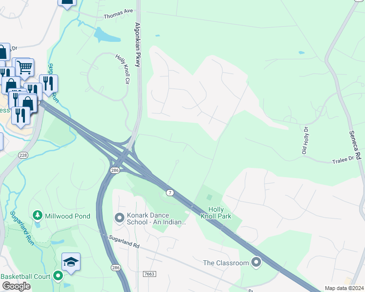 map of restaurants, bars, coffee shops, grocery stores, and more near 1024 Cup Leaf Holly Court in Great Falls
