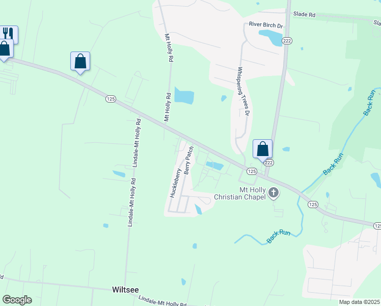 map of restaurants, bars, coffee shops, grocery stores, and more near 2053 Ohio 125 in Amelia