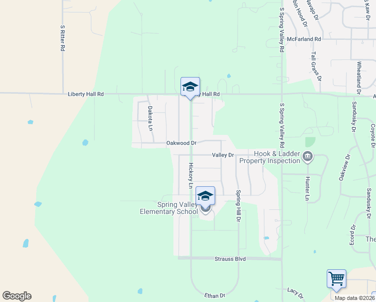 map of restaurants, bars, coffee shops, grocery stores, and more near 2801 Oakwood Drive in Junction City