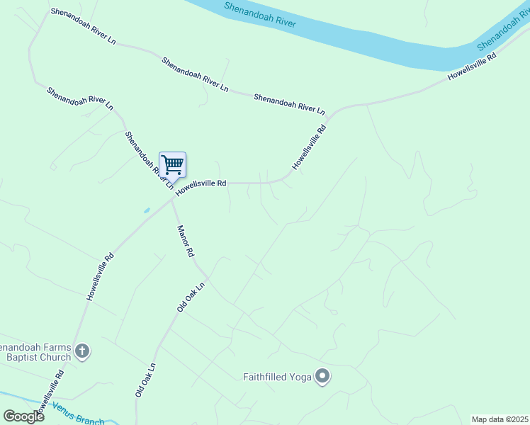 map of restaurants, bars, coffee shops, grocery stores, and more near 795 McGuire Circle in Berryville