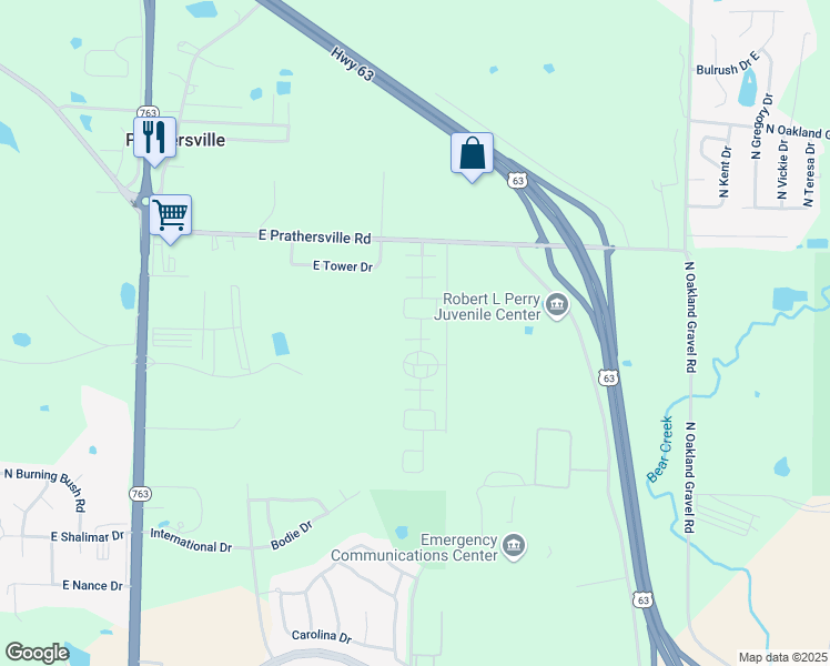 map of restaurants, bars, coffee shops, grocery stores, and more near 74 Sherry Drive in Columbia
