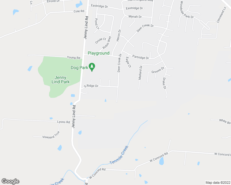 map of restaurants, bars, coffee shops, grocery stores, and more near 305 Deer Creek Drive in Amelia