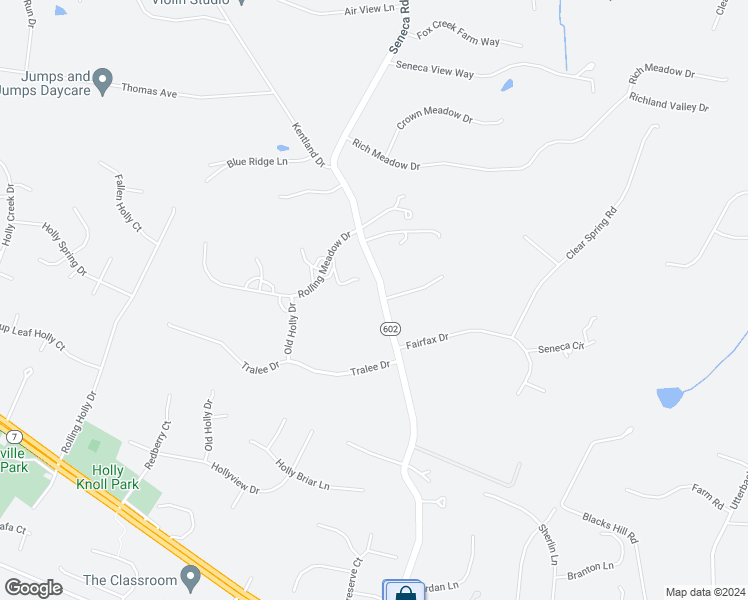 map of restaurants, bars, coffee shops, grocery stores, and more near 846 Seneca Road in Great Falls