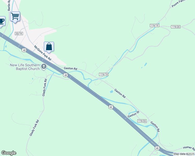 map of restaurants, bars, coffee shops, grocery stores, and more near County Road 33/3 in Weston