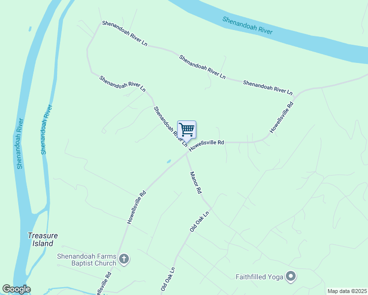 map of restaurants, bars, coffee shops, grocery stores, and more near 101 Tyson Drive in Berryville