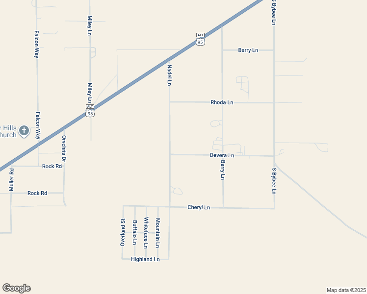 map of restaurants, bars, coffee shops, grocery stores, and more near 42 Nadel Lane in Yerington