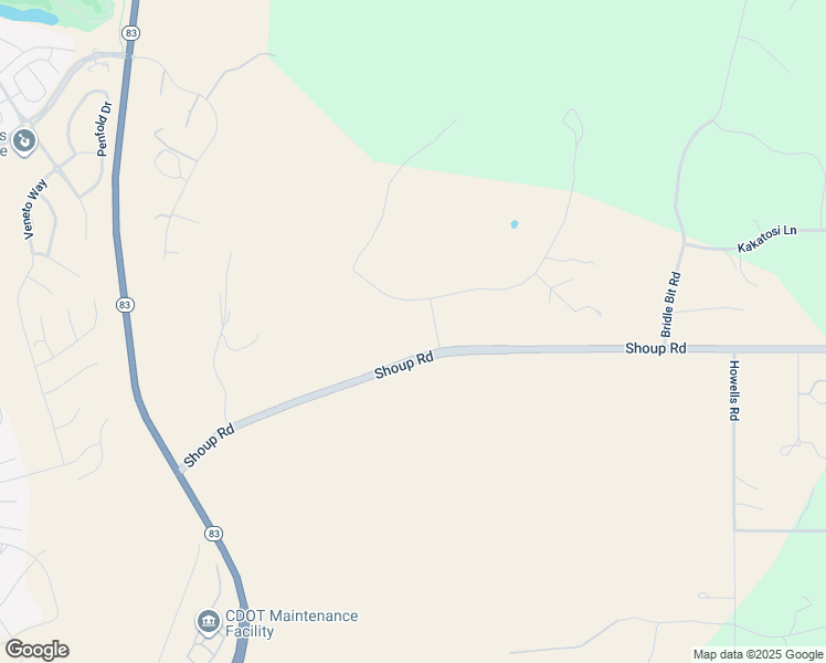 map of restaurants, bars, coffee shops, grocery stores, and more near 2805 Meadow Run Circle in Colorado Springs