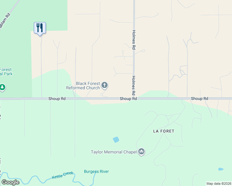 map of restaurants, bars, coffee shops, grocery stores, and more near 5620 Shoup Road in Colorado Springs