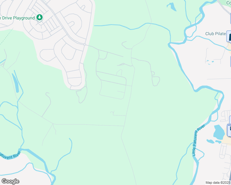 map of restaurants, bars, coffee shops, grocery stores, and more near 1517 Twinleaf Lane in Odenton