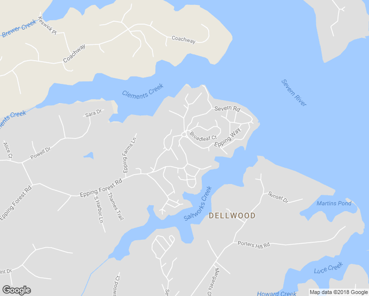 map of restaurants, bars, coffee shops, grocery stores, and more near 1709 Robinhood Road in Annapolis