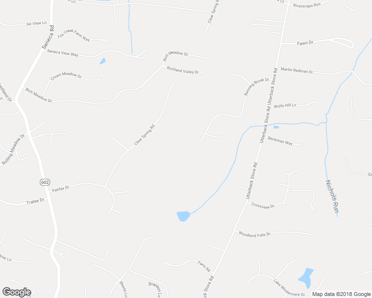 map of restaurants, bars, coffee shops, grocery stores, and more near 718 Running Brook Dr in Great Falls