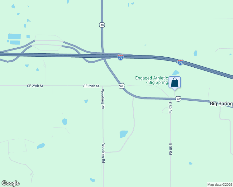 map of restaurants, bars, coffee shops, grocery stores, and more near in Big Springs