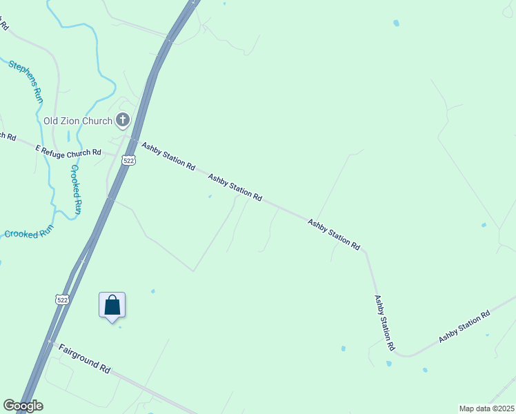 map of restaurants, bars, coffee shops, grocery stores, and more near 464 Ashby Station Road in Front Royal