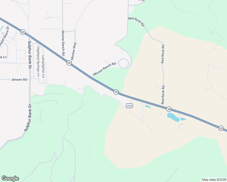 map of restaurants, bars, coffee shops, grocery stores, and more near 14269-14529 Highway 20 in Clearlake Oaks