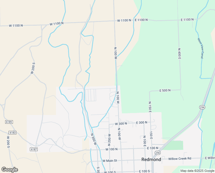 map of restaurants, bars, coffee shops, grocery stores, and more near 206 West 580 North in Redmond