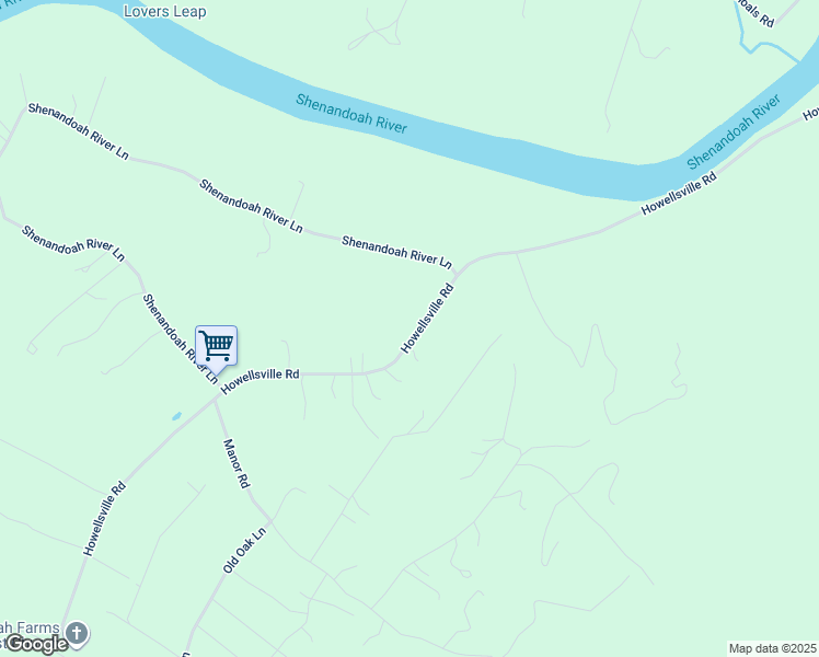 map of restaurants, bars, coffee shops, grocery stores, and more near 6879 Howellsville Road in Boyce