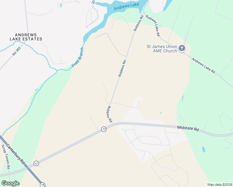 map of restaurants, bars, coffee shops, grocery stores, and more near 260 Robbins Road in Frederica