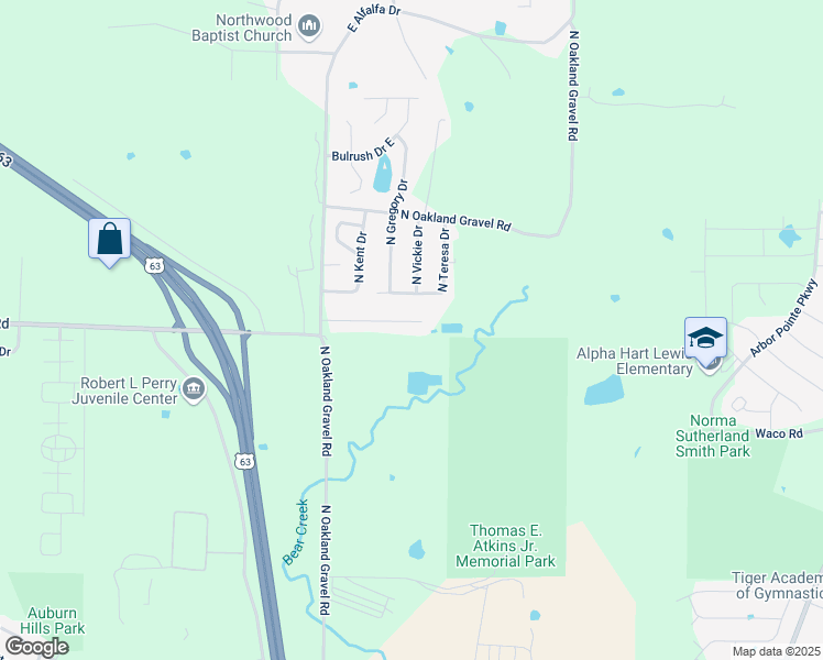 map of restaurants, bars, coffee shops, grocery stores, and more near 2660 East Oakbrook Drive in Columbia