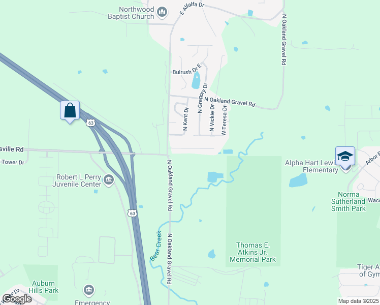 map of restaurants, bars, coffee shops, grocery stores, and more near 2570 East Oakbrook Drive in Columbia