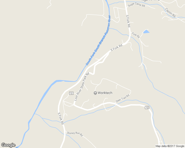 map of restaurants, bars, coffee shops, grocery stores, and more near County Route 7/6 in Moorefield
