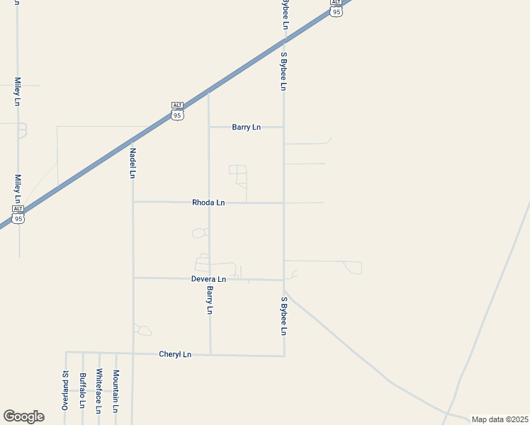 map of restaurants, bars, coffee shops, grocery stores, and more near 41 South Bybee Lane in Yerington