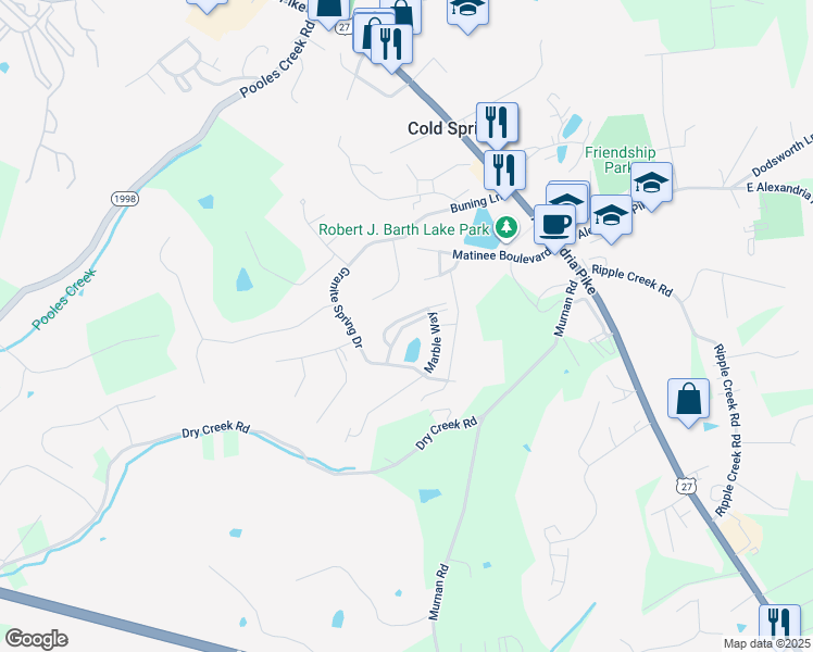 map of restaurants, bars, coffee shops, grocery stores, and more near 799 Slate View in Newport