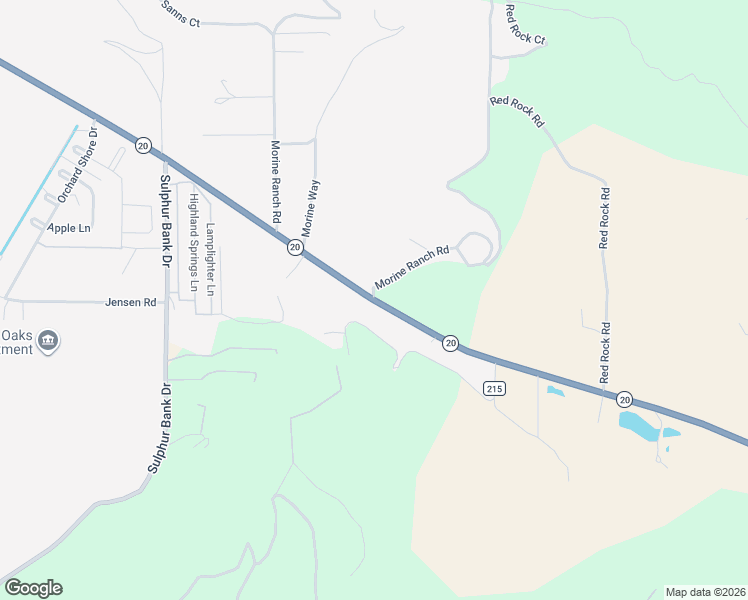 map of restaurants, bars, coffee shops, grocery stores, and more near 14269 California 20 in Clearlake Oaks