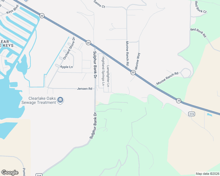 map of restaurants, bars, coffee shops, grocery stores, and more near in Clearlake Oaks