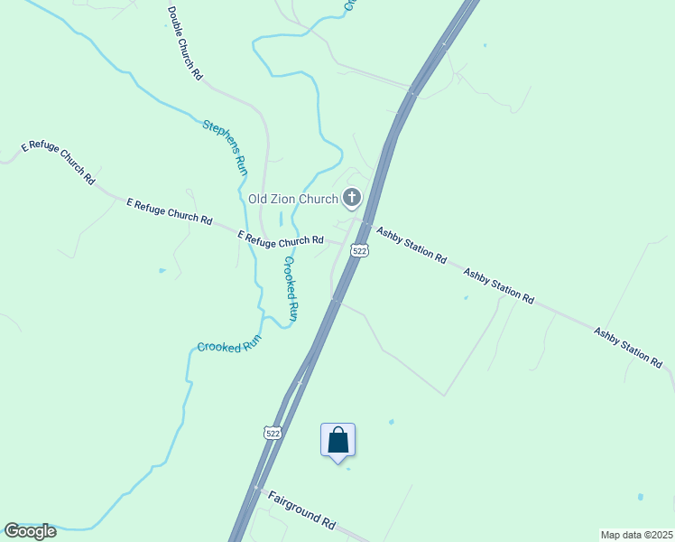 map of restaurants, bars, coffee shops, grocery stores, and more near 36 Zion Church Road in Middletown