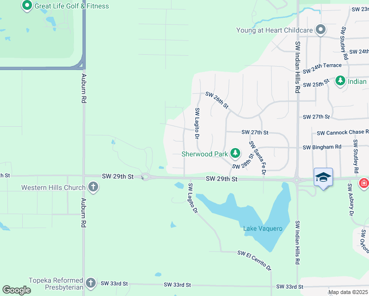 Southwest Sherwood Park Drive, Topeka KS Walk Score