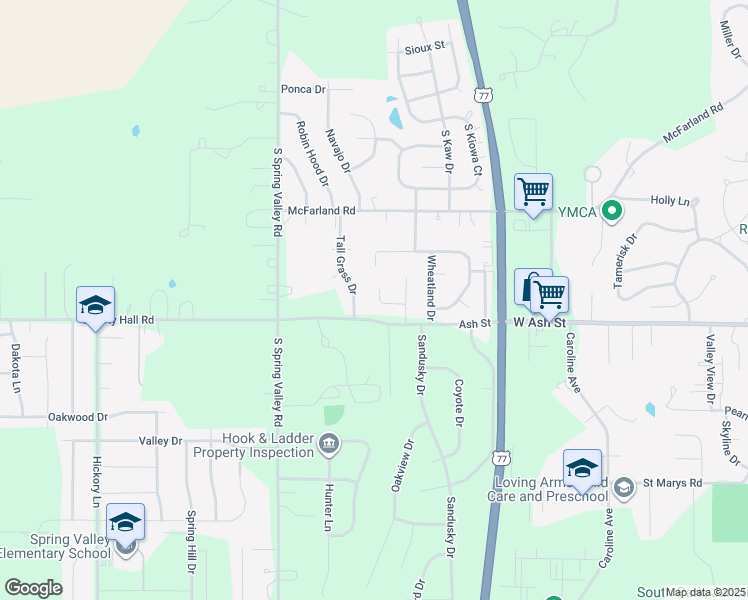 map of restaurants, bars, coffee shops, grocery stores, and more near 2031 Foxtail Court in Junction City