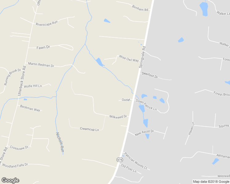 map of restaurants, bars, coffee shops, grocery stores, and more near 530 Springvale Road in Great Falls