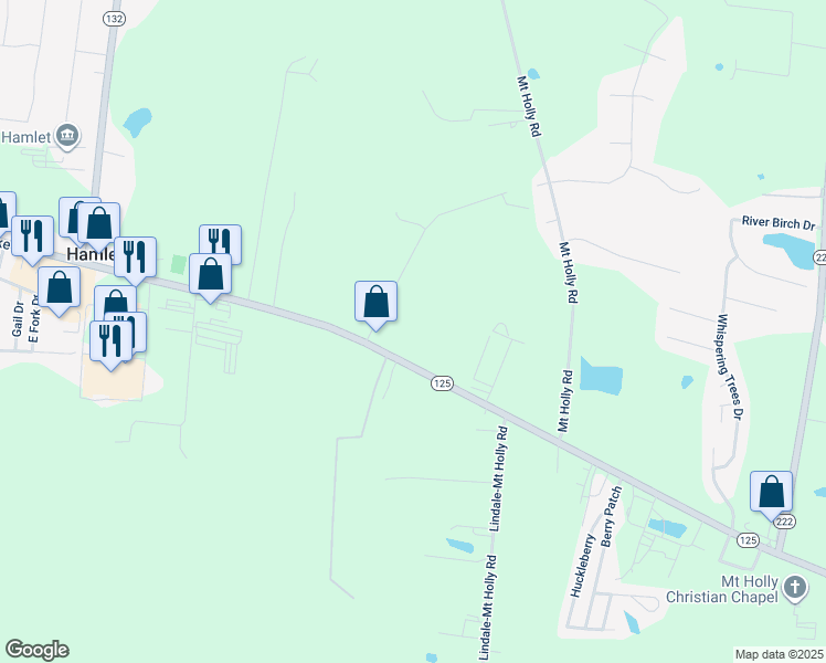 map of restaurants, bars, coffee shops, grocery stores, and more near 1920 Ohio 125 in Amelia