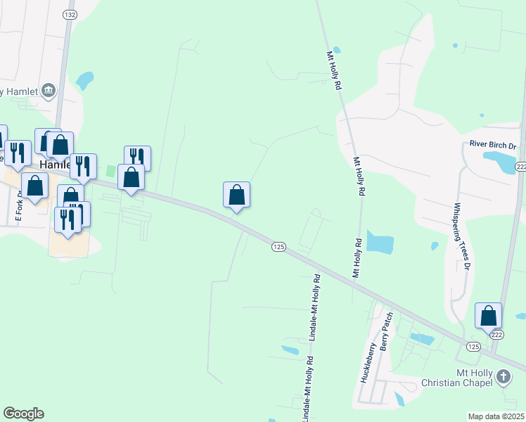 map of restaurants, bars, coffee shops, grocery stores, and more near Redridge Drive in Blue Jay