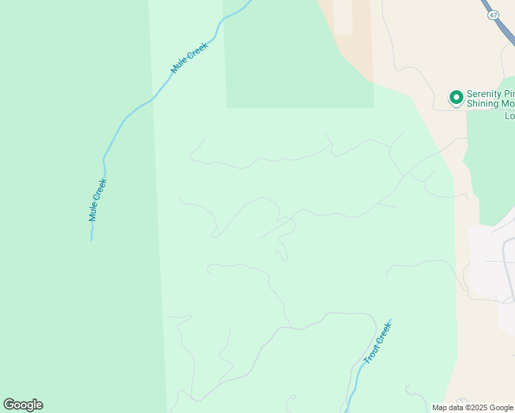 map of restaurants, bars, coffee shops, grocery stores, and more near 1210 Lucky Lady Drive in Woodland Park