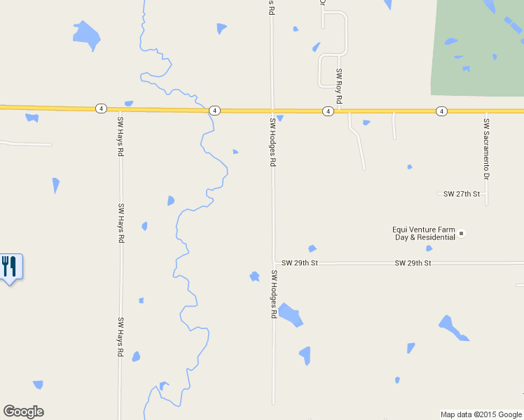 map of restaurants, bars, coffee shops, grocery stores, and more near 2731 Southwest Hodges Road in Topeka