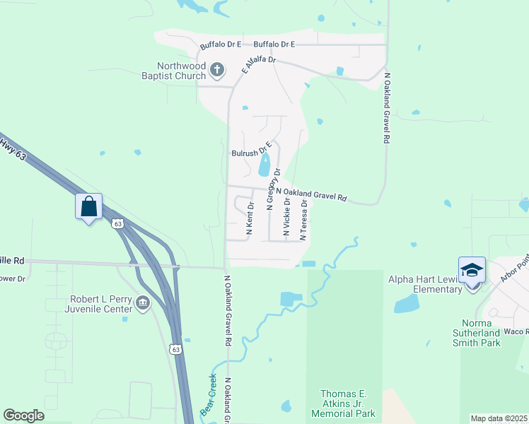 map of restaurants, bars, coffee shops, grocery stores, and more near 6009 North Gregory Drive in Columbia