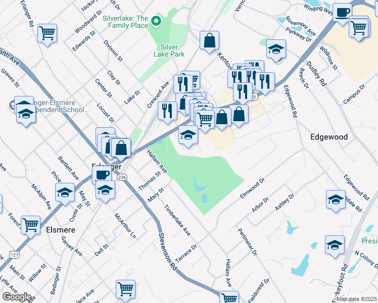 map of restaurants, bars, coffee shops, grocery stores, and more near 30 Short Hill Lane in Erlanger