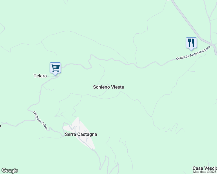 map of restaurants, bars, coffee shops, grocery stores, and more near in Schieno Vieste