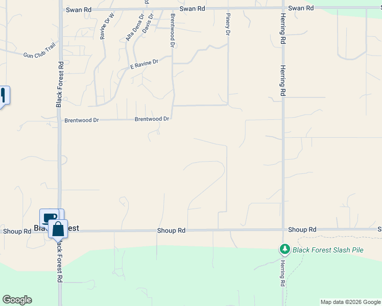 map of restaurants, bars, coffee shops, grocery stores, and more near 7480 Shoup Road in Colorado Springs