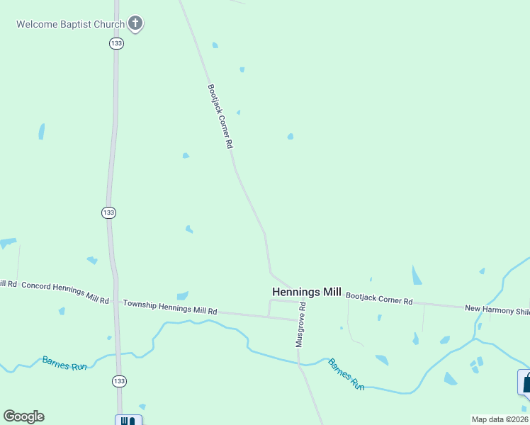 map of restaurants, bars, coffee shops, grocery stores, and more near 3576 Bootjack Corner Road in Williamsburg